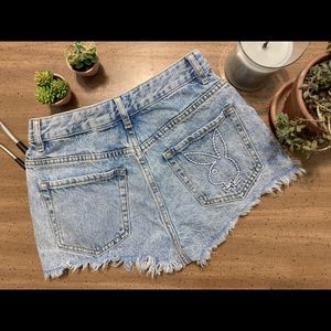 PLAYBOY X PACSUN shortie shorts size 24